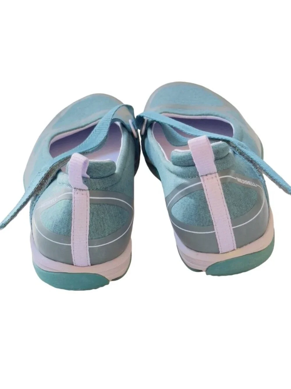 MERRELL Women's Shoes Teal/Lilac Comfort Lightweight Hook & Loop Strap Size 7M